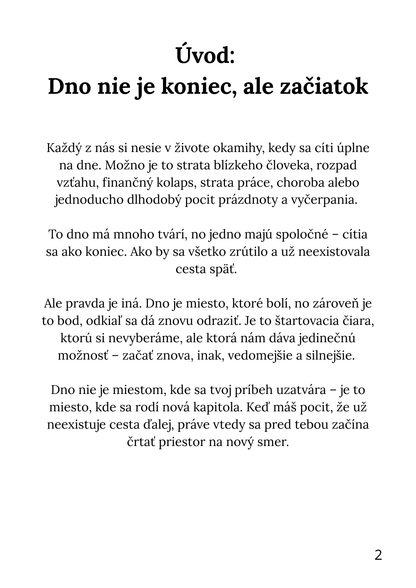 Ako zresetovať, keď si úplne na dne